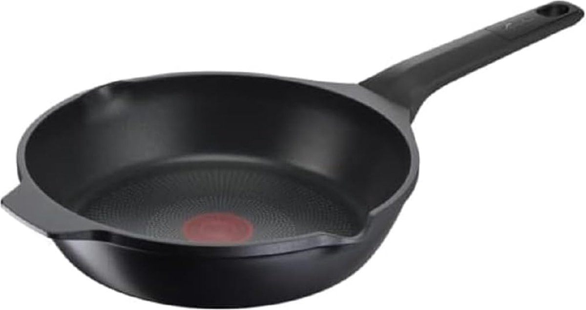 Aroma antiaanbakpan, pan van gegoten aluminium Ø 24 cm, inductiepan, gas en oven met thermisch signaal en titaniumcoating om de warmte vast te houden