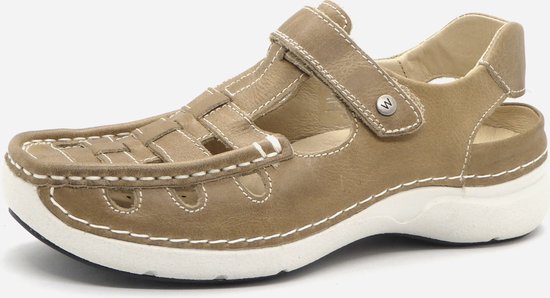 Chaussures Wolky Comfort Rolling Sun cuir beige