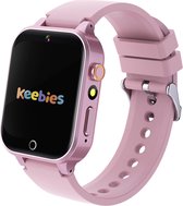 Keebies Smartwatch Enfants - 5 à 12 ans - Incl. Appareil photo et 26 jeux pour enfants - Mémoire 512 Mo - Montre enfant rechargeable USB - Fille - Rose