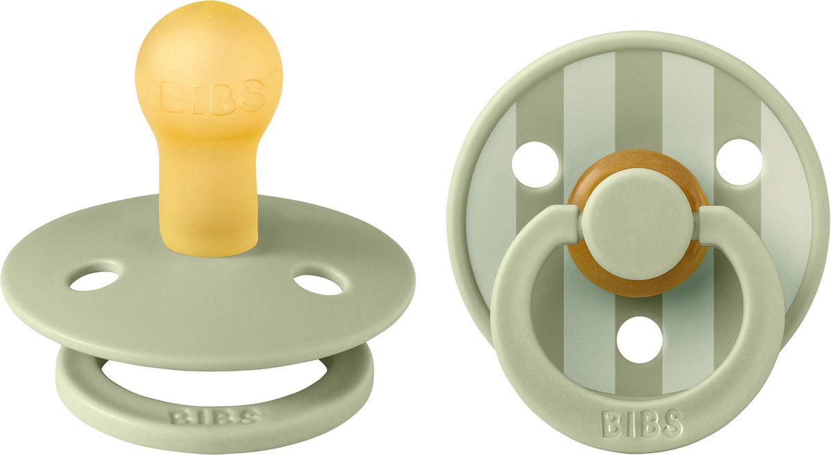 Goedkoopste Bibs Fopspeen Latex Studio Pin Sage Mix Size 1 (2-Pack
