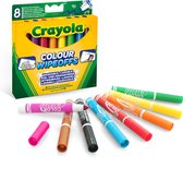 Crayola - Colour Wipe Offs - Viltstiften - 8 Afwasbare Whiteboard Stiften