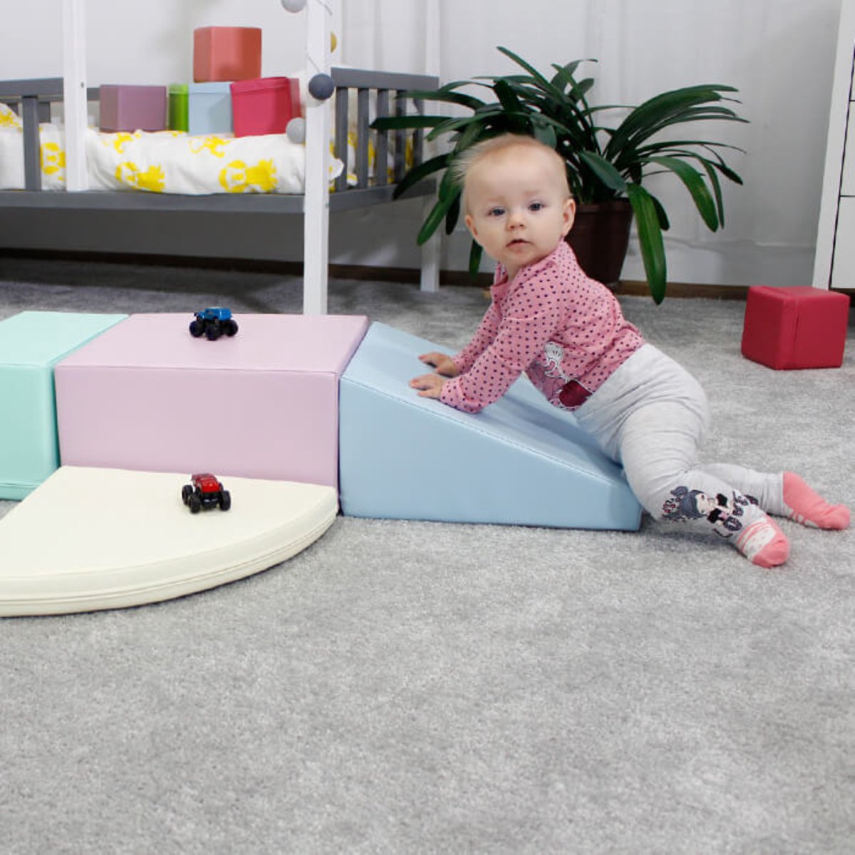 IGLU - Soft Play Foam Block Set - Corner Climber - Licht Pastel — cadeau in Spellen & Speelgoed - foto 2