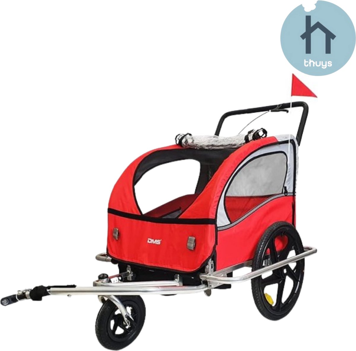Thuys - Fietskar voor Kinderen - Kinderfietskar - Veilig - Comfortabel