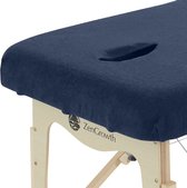 ZenGrowth® Badstof Hoeslaken Massagetafel Marineblauw – Met uitsparing – Geschikt voor meerdere massagetafels – Stretch materiaal - Extra comfort – 280 gram/m2 dikte