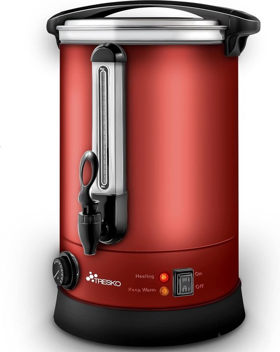 Gluhwein tap, warme drank dispenser - 3kW, vatvorm, 2 slangen, met elektrische pomp