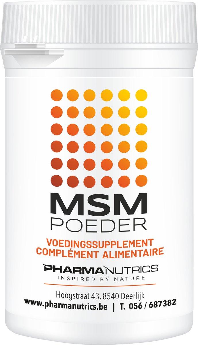 Goedkoopste MSM MAX POEDER 250 Gram Pharmanutrics - Zuiver MSM poeder- Allergie - Ontsteking - Darmen -Allergie - Voedingssupplement