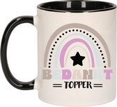 Bellatio Decorations Tasse cadeau pour collègue - noir - décoration de remerciement - adieu/retraite - 300 ml
