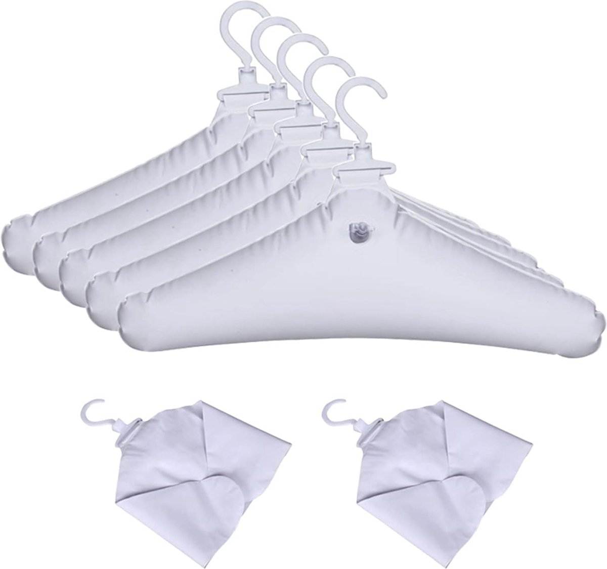 Joseph Joseph Orderly Pak & Jassen Kleerhangers, Set van 2, Antislip Broekstang, Brede Schouder, Zware Draaibare Haak, Gerecycled Plastic