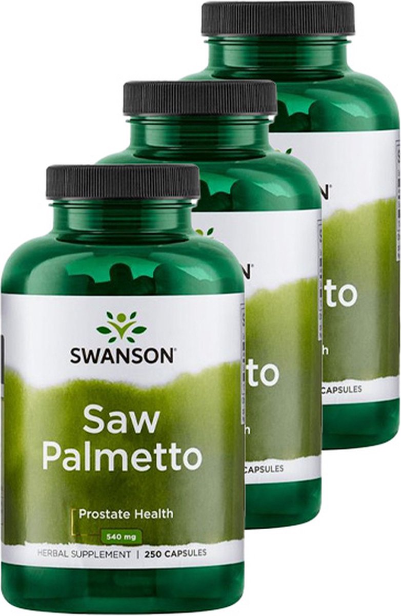 Goedkoopste Swanson | Full Spectrum Saw Palmetto 540mg | 250 capsules | 3 stuks | 3 x 250 capsules