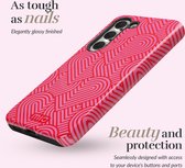 MIO Telefoonhoesje geschikt voor Samsung Galaxy S23 MagSafe Hoesje Hardcase Backcover - Wild Hearts