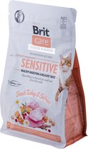 Brit Care Cat Grain-Free Sensitive Healthy Digestion & Delicate Taste, 400 gram - Katten droogvoer - Graanvrij - Sensitive