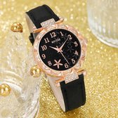 Horlogeset voor dames horloge haarspeld oorbellen ketting ring - geschenkdoos - cadeau set met horloge - ketting - armband - valentijn cadeautje voor haar - moederdag cadeau- kerstcadeau - sinterklaascadeau- Geschenk - Elegant - Dames - Vrouw
