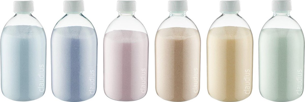 Goedkoopste Scrubzout - 650 gram - set van 6 verschillende geuren - Witte Dop - Opium, Lavendel, Rozen, Amandel, Vanille en Eucalyptus - Hydraterende Lichaamsscrub - Cadeau