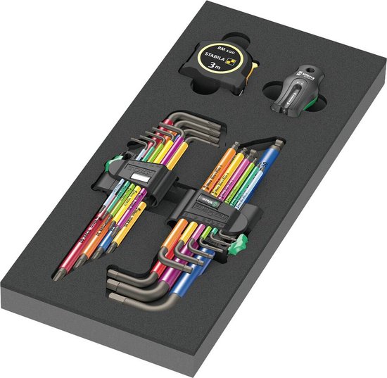 Wera 9740 Inbus, Torx Haakse schroevendraaierset 18-delig | bol