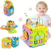 Activity Cube speelgoed 6-in-1 - Montessori speelgoedset voor 1e verjaardag van jongens en meisjes