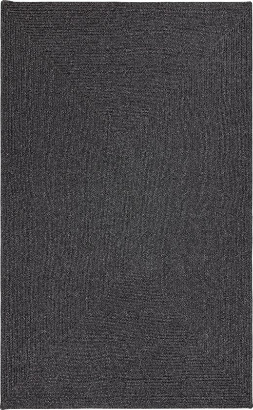 SISAL FLAT Vloerkleed Binnen Buiten - Modern & duurzaam - Voor woonkamer, balkon, terras - Bladeren, vogels Patroon - Crème/Grijs 200x290 cm
