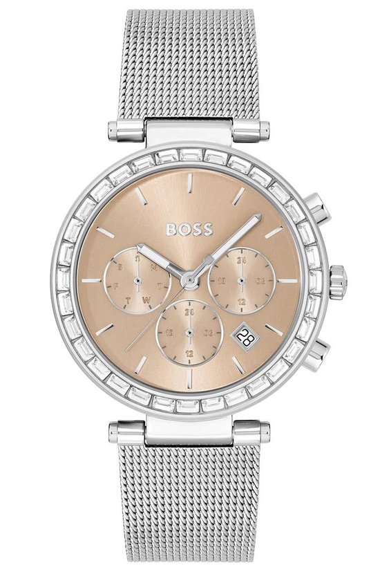 Hugo Boss Andra 1502693 Horloge - Staal - Zilverkleurig - Ø 39 mm