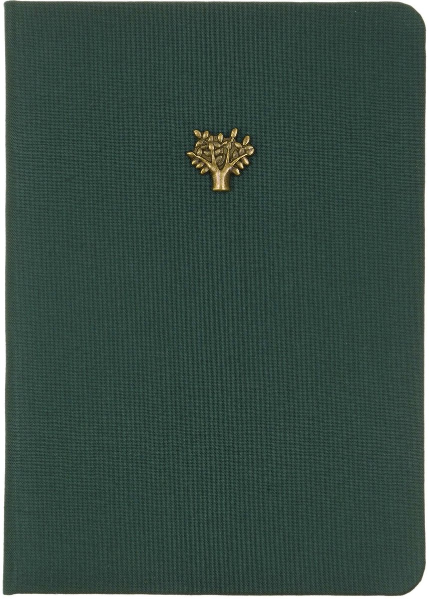 Eccolo notitieboek - Essential Green Tree - lijn - ca.13x18cm - EC-D317D