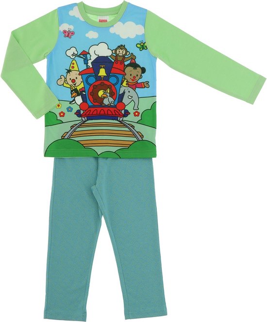 Bumba pyjama - Trein. Maat 98/104 cm - 3/4 jaar.