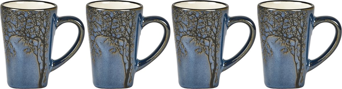 Villa Collection Hela Espressokop Dia. 5 x 8 cm 0 1 liter 4 st. Donkerblauw
