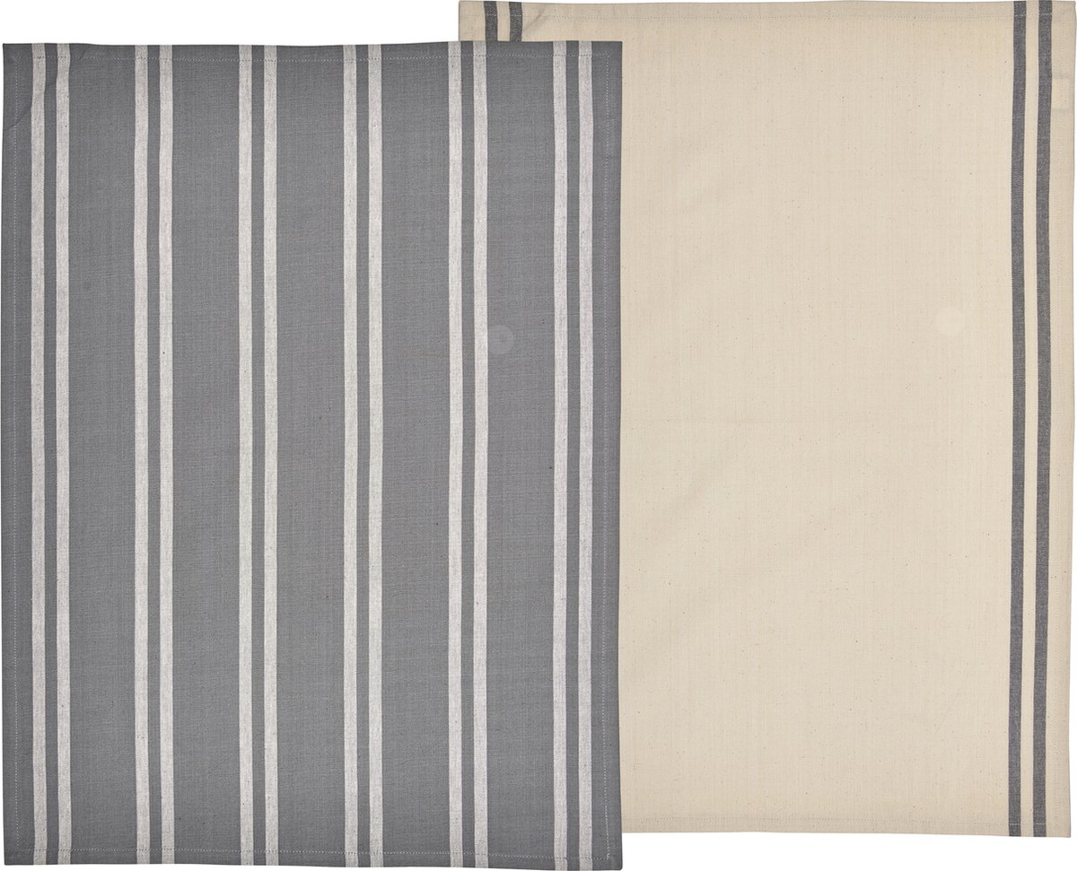 Södahl Soft Theedoek 70 x 50 cm 2 stuks Grey