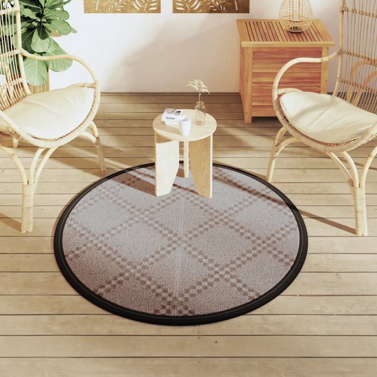 vidaXL - Buitenkleed - Ã - 120 - cm - polypropeen - bruin van VidaXL — afbeelding 3