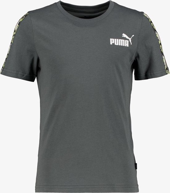 Puma Essentials Tape kinder sport T-shirt grijs - Maat 176