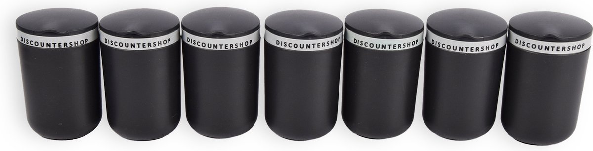 Goedkoopste Bruikbaar Zwarte & Grijze Kunststof Asbakken met Deksel | Ideaal voor Thuis Auto Kantoor & Onderweg | Geurbestendig & Duurzaam | 7 Stuks | Accessoire voor Roken en Kamperen | 10.5cm x 6cm x 9.5cm