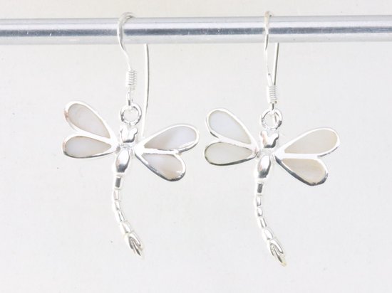 Boucles D'Oreilles Argentées Libellule - Neuf Avec étiquettes, Bijou Fantaisie