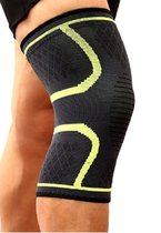 Jumada's - Kniebandage - Knie Brace - Anti Slip Strip - Bescherming - Blessure - Sporten - Geel - Maat XL