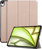 Hoes Geschikt voor iPad Air 2024 (11 inch) Hoes Luxe Hoesje Book Case - Hoesje Geschikt voor iPad Air 6 (11 inch) Hoes Cover - Goud