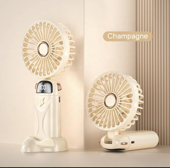Ventilateur de bureau Petit ventilateur de bureau Flux d'air puissant Fonctionnement silencieux Tête de ventilateur portable 360 - Bricolage