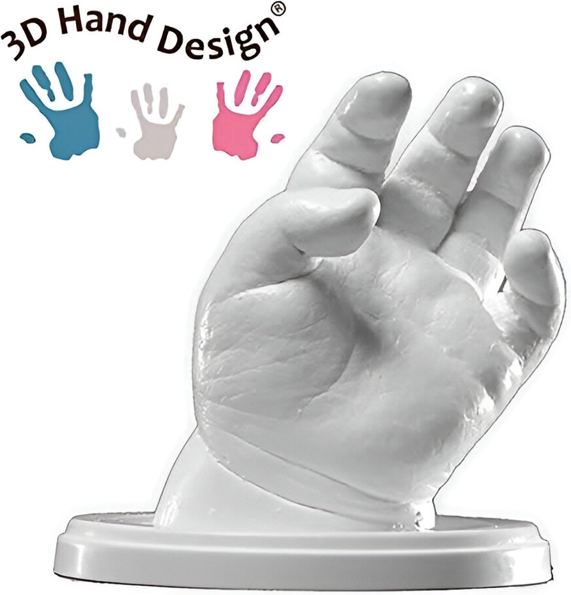 Image of 3D Afdrukset met toebehoren | handafdruk, gipsafdruk | cadeau-idee voor moederdag (0-6 maanden | 2-3 modellen)