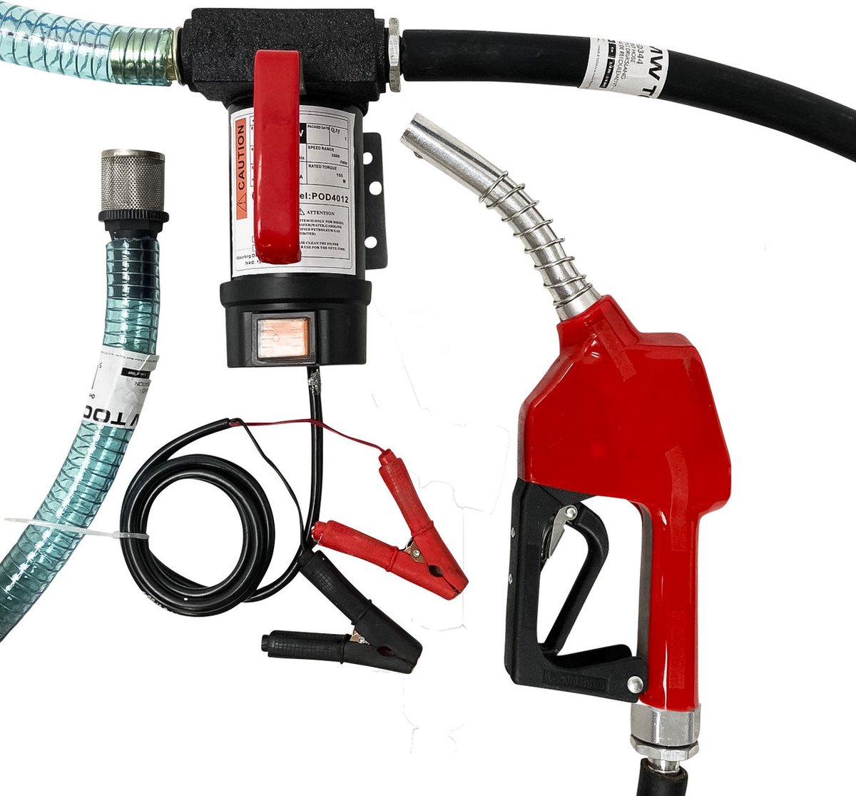 Set dieselpomp 12V, pistool, slang, koppeling MW Tools POD4012 SETA
