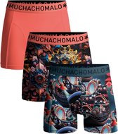 Muchachomalo Heren Boxershorts - 3 Pack - Maat 3XL - 95% Katoen - Mannen Onderbroek