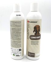 2 x Flamingo hond schampoo lang haar, helpt bij het ontklitten 300 ml