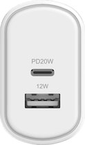 Chargeur mural Dual Porto USB-C PD Cygnett PowerPlus 32 W EU - White