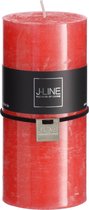 J-Line cilinderkaars - rood - large - 70U - 6 stuks