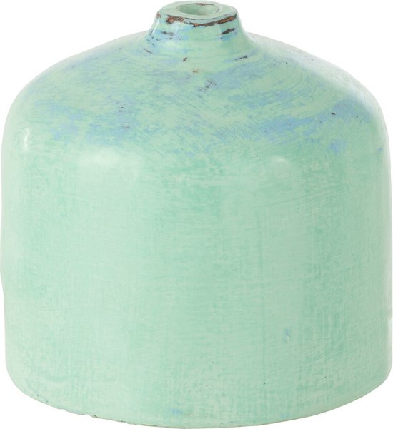 J-Line Vase Leonard Terracotta Bleu Small