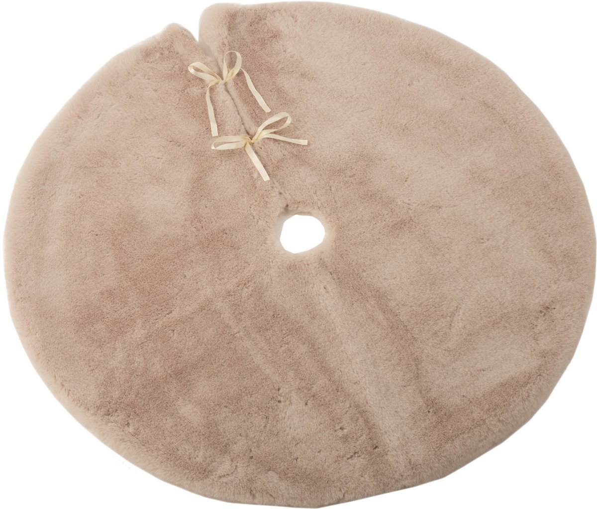 J-Line kerstboomrok Rond - textiel - beige
