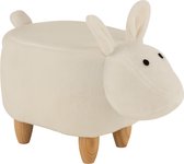 J-Line kinderstoel Schaap - hout/textiel - Ivoor - 66x32x46cm