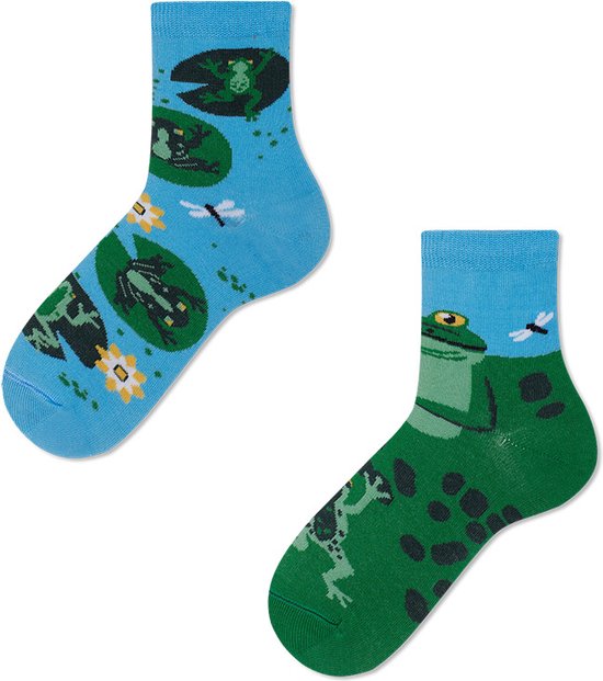 Many Mornings kids sokken froggy frog groen - 31-34