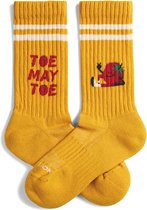 Jimmy Lion kids sokken athletic toe-may-toe geel - 31-35