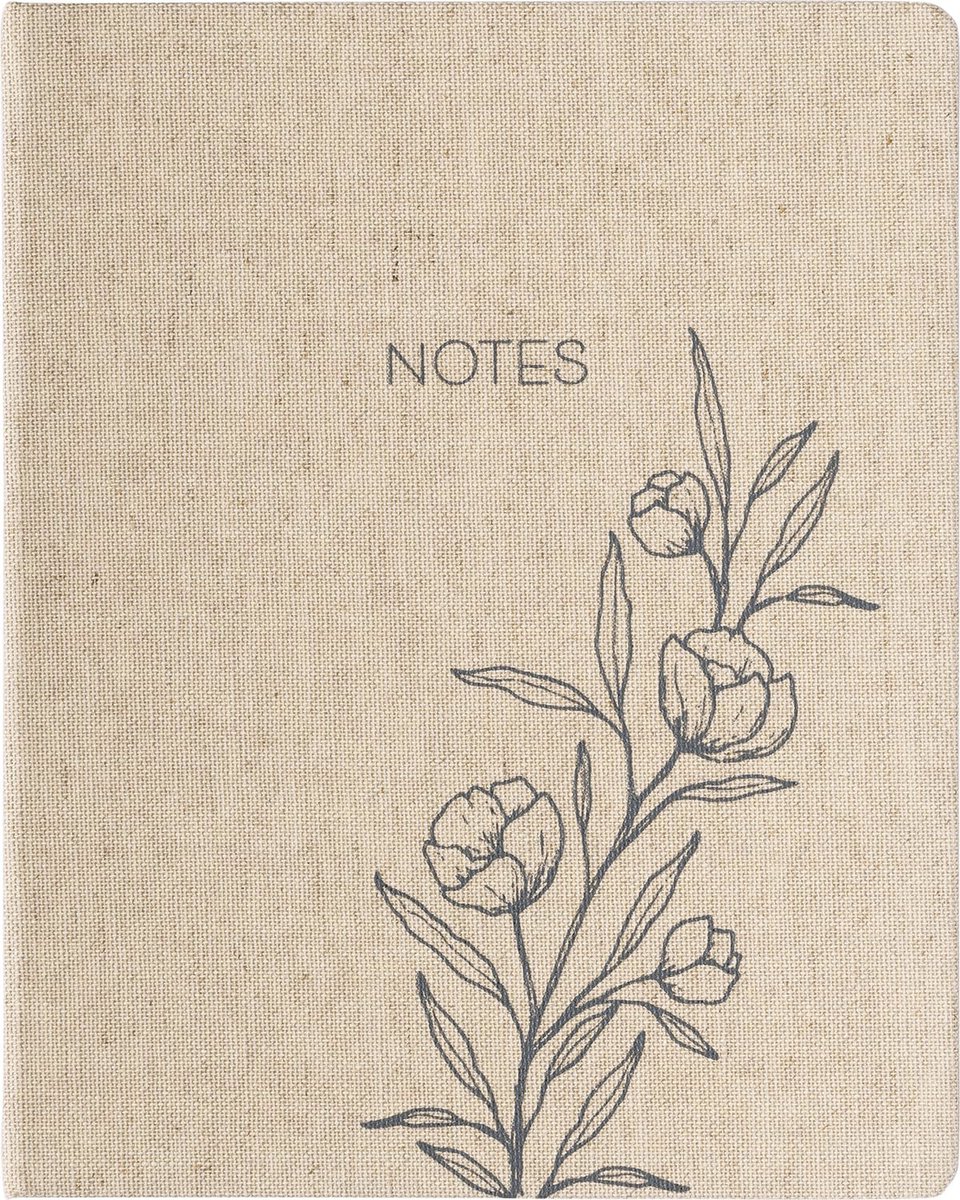 Eccolo notitieboek - Outline Floral - lijn - ca.20x25cm - EC-D511F