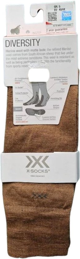 X-Socks X-Bionic Merino Wol Business sokken ACHILLESPEESBESCHERMER Teenbeschermer tegen blaren. Made in Italy
