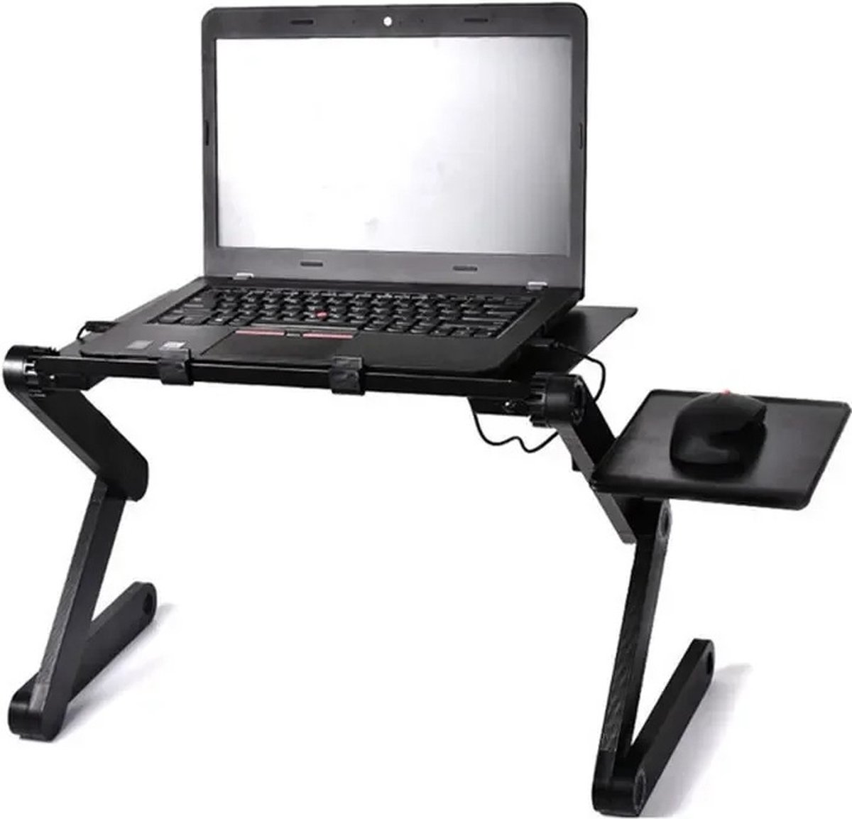 ValueStar - Verstelbare Laptoptafel - Laptoptafel - Laptopstandaard Voor In Bed - Verstelbaar Laptopbureau - Laptoptafel Met Variabele Hoogte - Veelzijdigheid - Draagbaar - Overal Te Gebruiken - Zwart