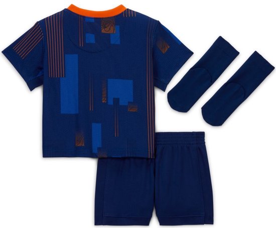 Nike Nederland 2024 Stadium Uit Nike Driedelig Replica Voetbaltenue Baby's Peuters Safety Orange Maat 6-9