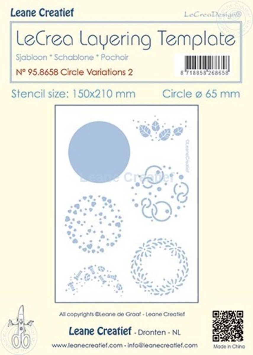 LeCrea - Stencil Cirkel variaties no. 2 95.8658 (08-23)