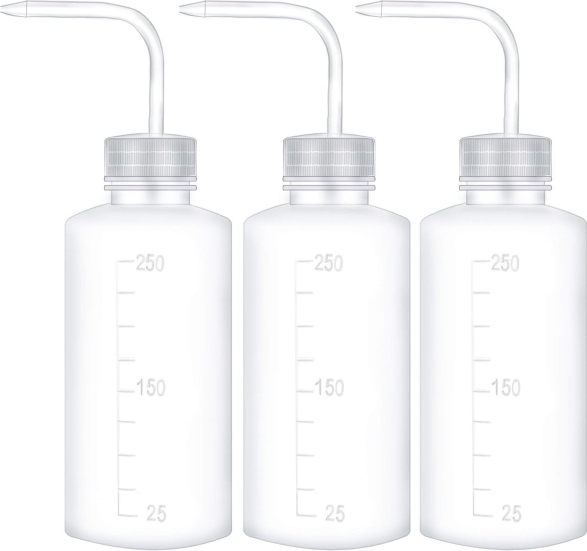 Knijpfles planten bloemen gietfles kunststof wassen knijpfles kunststof veiligheidsfles voor vetplanten 250 ml (3 stuks)