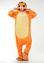 Oranje Leeuw onesie maat M - Dieren – Verkleedkleren Volwassenen - vrouwen – mannen – kinderen - Huispak